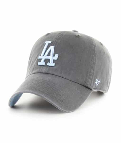 Los Angeles Dodgers 47 Brand Pastel Blue Charcoal Clean Up Adjustable Hat