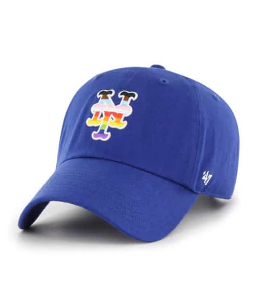 New York Mets Pride 47 Brand Royal Blue Clean Up Adjustable Hat