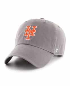 New York Mets 47 Brand Dark Gray Clean Up Adjustable Hat