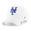 New York Mets Women's 47 Brand Sparkle White Clean Up Adjustable Hat