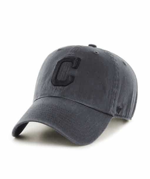 Cleveland Indians 47 Brand Charcoal Clean Up Adjustable Hat