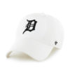 Detroit Tigers 47 Brand White Navy Logo Clean Up Adjustable Hat