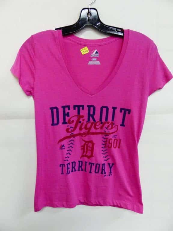 pink detroit tigers shirt
