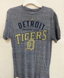 Detroit Tigers Majestic Gray American League T-Shirt Tee
