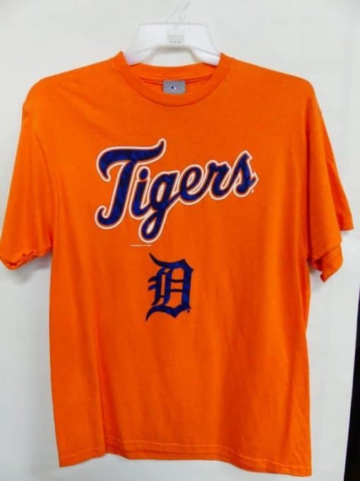 Detroit Tigers Orange Blue D T-Shirt Tee