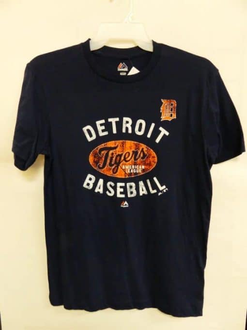 Detroit Tigers Majestic Navy American League T-Shirt Tee