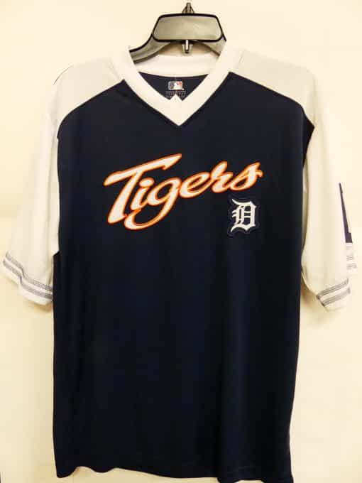 Detroit Tigers Men's Navy Jersey Shirt