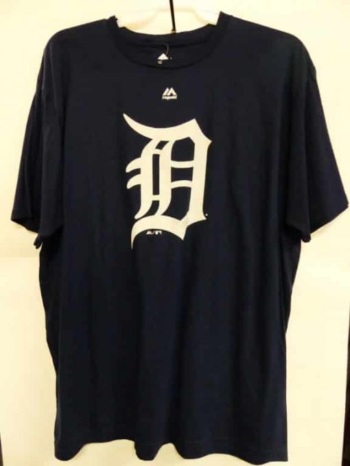 Detroit Tigers Navy Giant D Logo T-Shirt Tee