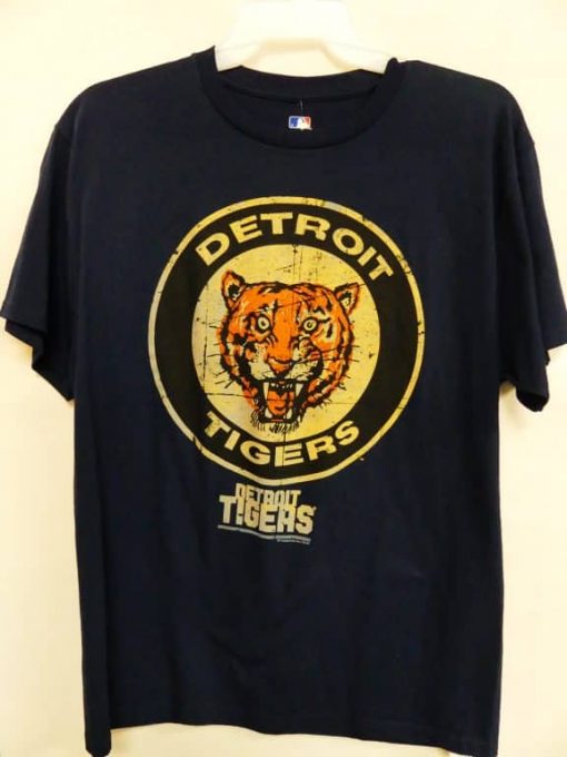 Detroit Tigers Navy Classic Logo T-Shirt Tee