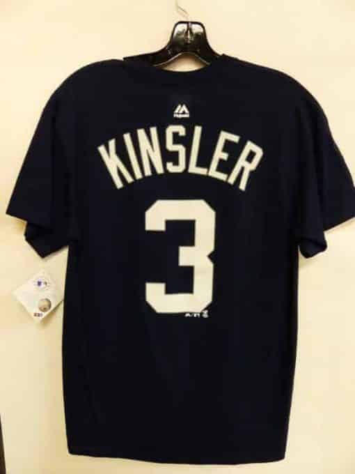 Detroit Tigers Navy Ian Kinsler Number T-Shirt Tee