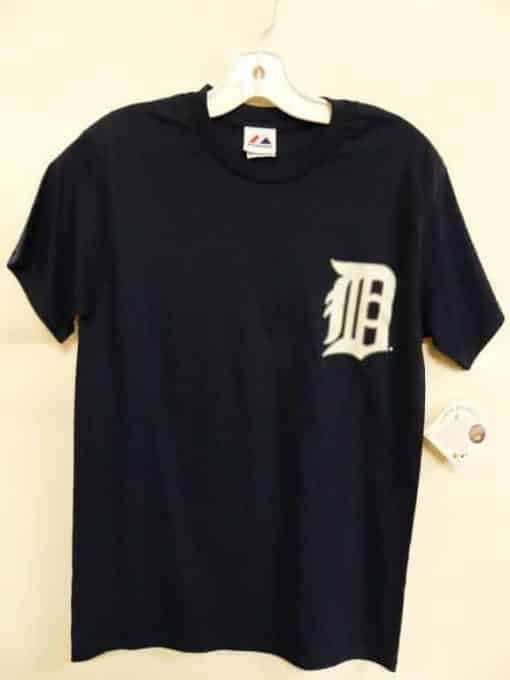 Detroit Tigers Navy White D Logo T-Shirt Tee