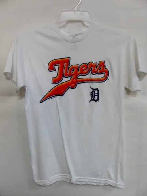 Detroit Tigers Majestic White T-Shirt Tee