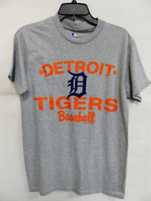 Detroit Tigers Gray Orange Baseball T-Shirt Tee