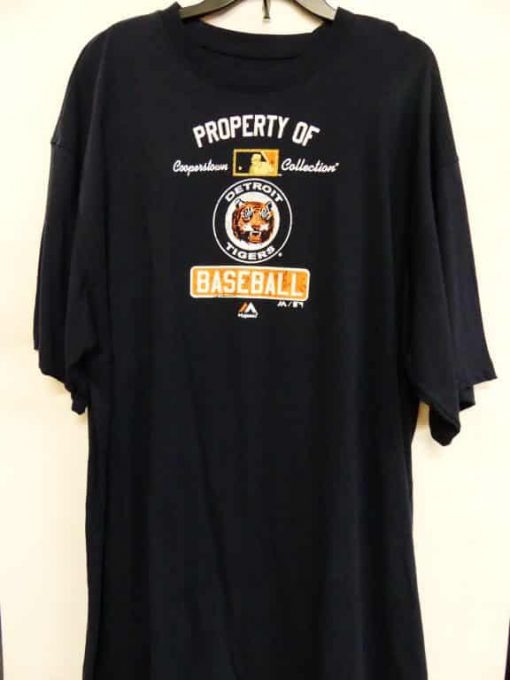 Detroit Tigers Navy Property of Tigers T-Shirt Tee