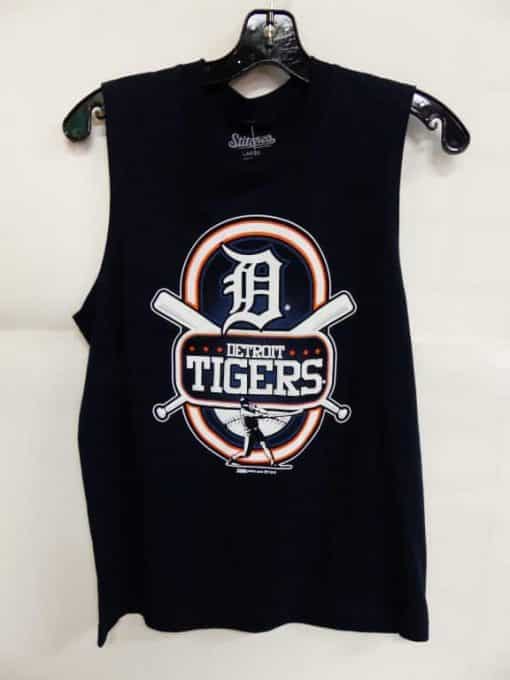 Detroit Tigers Navy Power Hitter Tank Top