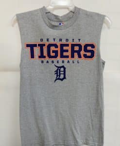 Detroit Tigers Gray Big Blue Tigers Tank Top