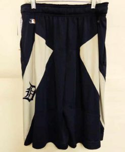 Detroit Tigers Dri Fit Navy White Shorts