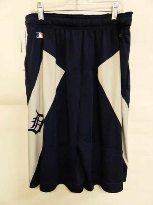 Detroit Tigers Dri Fit Navy White Shorts