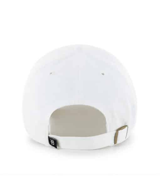 Detroit Tigers 47 Brand White Navy Logo Clean Up Adjustable Hat - Image 2