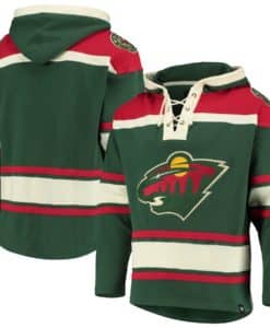 Minnesota Wild Men's 47 Brand Dark Green Pullover Jersey Hoodie