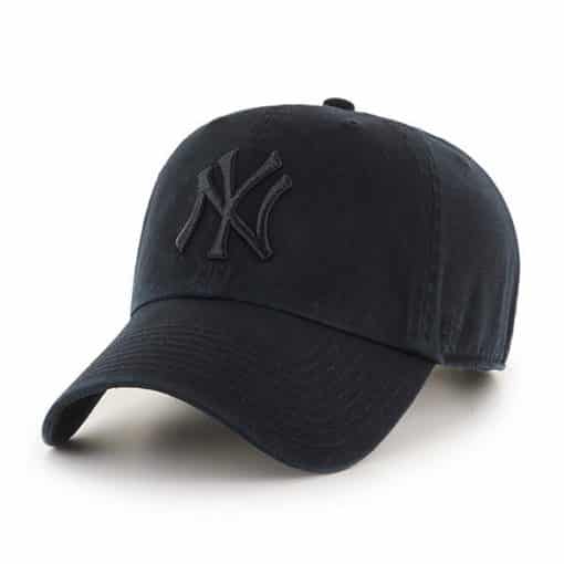 New York Yankees 47 Brand All Black Clean Up Adjustable Hat