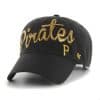 Pittsburgh Pirates Women's 47 Brand Sparkle Script Black Clean Up Adjustable Hat