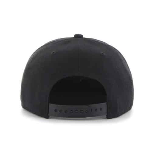 Chicago White Sox 47 Brand All Black Sure Shot Snapback Hat - Image 2