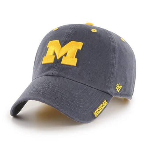 Michigan Wolverines 47 Brand Vintage Navy Ice Clean Up Adjustable Hat