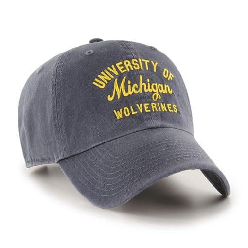 Michigan Wolverines 47 Brand U of M Vintage Navy Clean Up Adjustable Hat