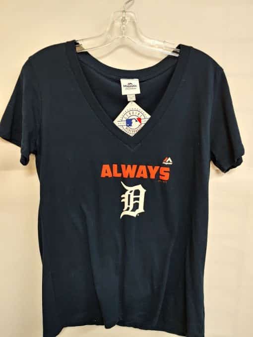 Detroit Tigers Women's Navy Tee