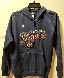 Detroit Tigers Youth Navy Zip Up Hoodie