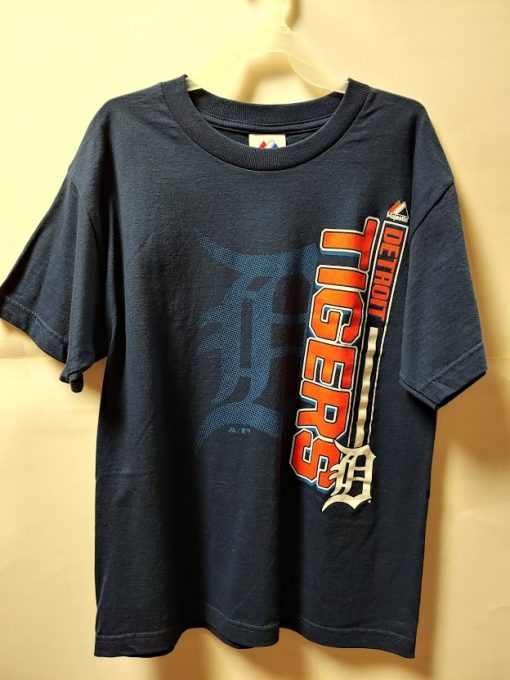 Detroit Tigers Youth Navy Tee