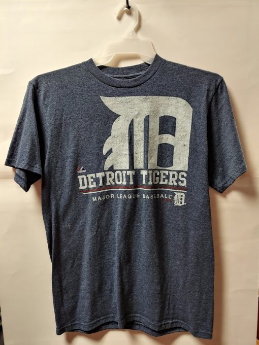 Detroit Tigers Youth Blue Logo Tee