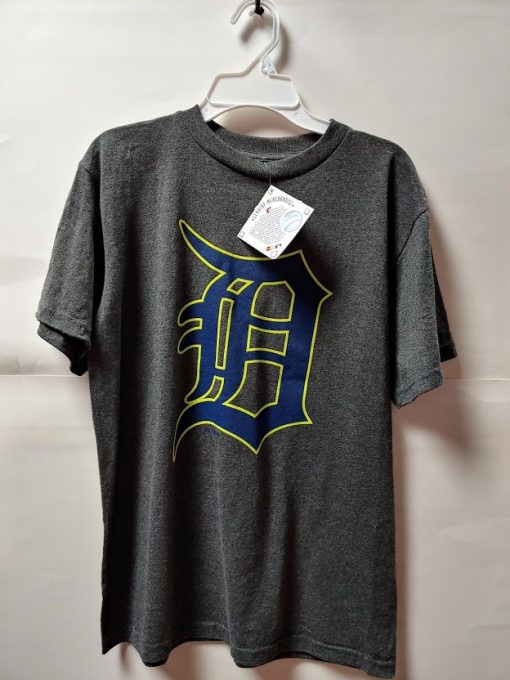 Detroit Tigers Grey Neon Logo Tee