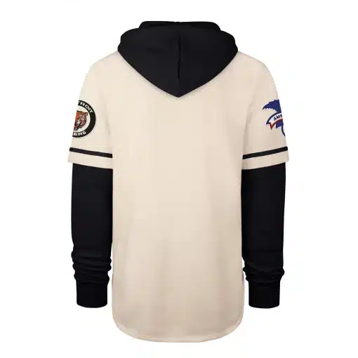 Detroit Tigers Men's 47 Brand Cooperstown Cream Shortstop Pullover Hoodie - Image 2
