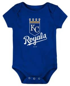 Kansas City Royals Baby Blue White Logo Onesie Creeper