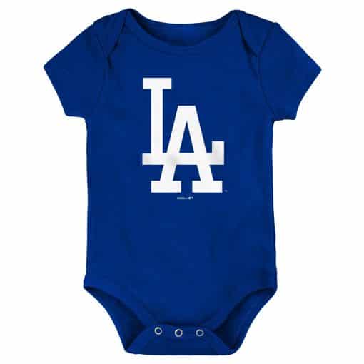 Los Angeles Dodgers Baby Blue White Logo Onesie Creeper