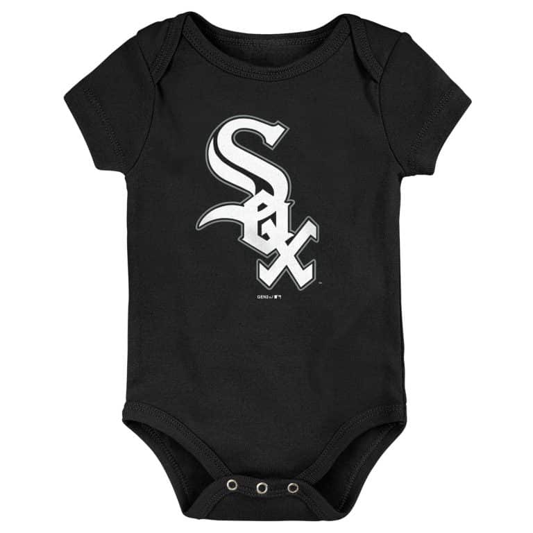 Chicago White Sox Black White Logo Onesie Creeper Detroit Game Gear