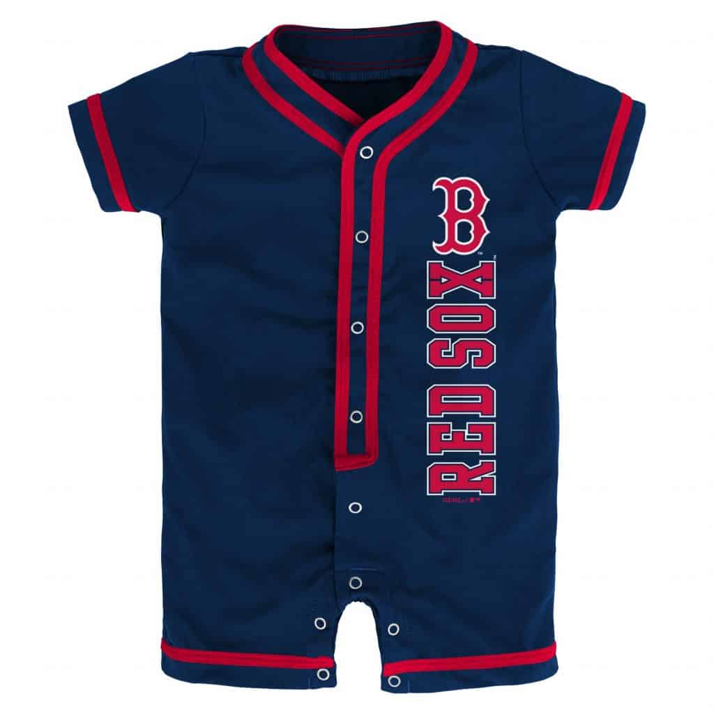 Boston Red Sox Baby Game Ready Navy Button Up Romper Coverall - Detroit ...