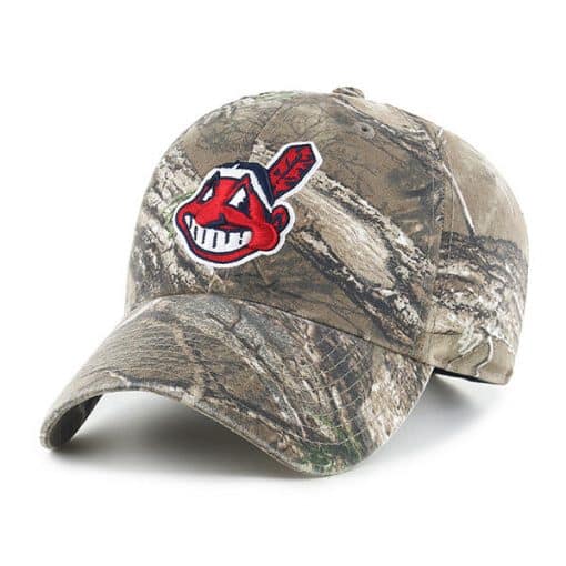 Cleveland Indians 47 Brand Realtree Camo Clean Up Adjustable Hat