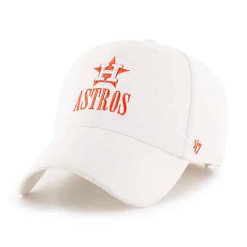 Houston Astros Women's 47 Brand White Clean Up Adjustable Hat