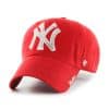 New York Yankees Women's 47 Brand Sparkle Red Clean Up Adjustable Hat