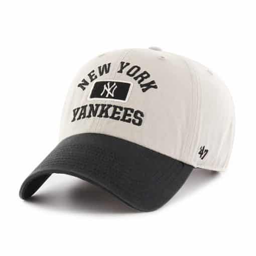 New York Yankees 47 Brand Bone Black Clean Up Adjustable Hat