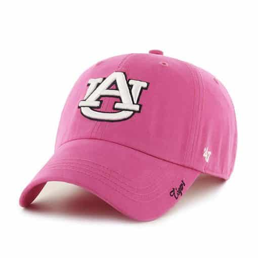 Auburn Tigers Women's 47 Brand Pink Miata Clean Up Adjustable Hat