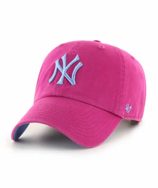 New York Yankees 47 Brand Orchid Ballpark Clean Up Adjustable Hat