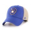 Milwaukee Brewers 47 Brand Flagship Blue MVP Mesh Adjustable Hat