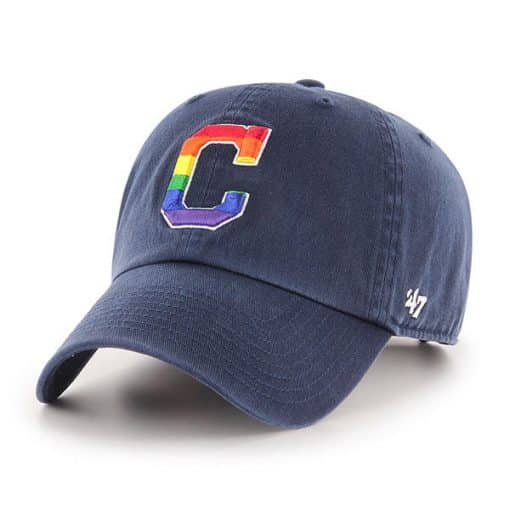 Cleveland Indians Pride 47 Brand Navy Clean Up Adjustable Hat