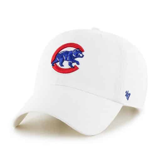 Chicago Cubs 47 Brand White Classic Clean Up Adjustable Hat