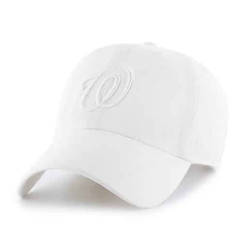 Washington Nationals 47 Brand All White Clean Up Adjustable Hat