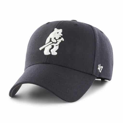 Chicago Cubs 47 Brand Cooperstown Navy MVP Adjustable Hat